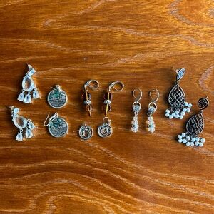 Silver Earrings Lot